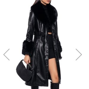 Azalea Wang black coat